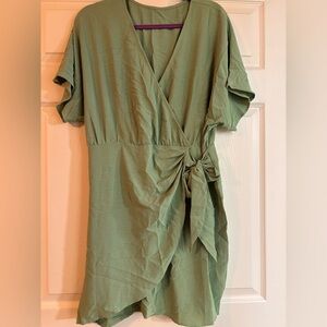 Green Wrap Dress